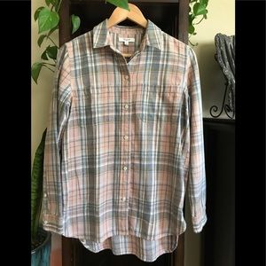 Madewell Slim Boyfriend Flannel Shirt